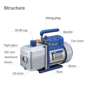 FEIYUE Kältetechnik-Werkzeug Einstufige Manuelle Ultrahochdruck-Vakuumpumpe 220V-50Hz 150W 3,6m/h FY-1C-N - Product Image 4