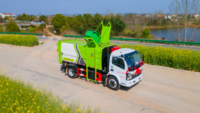 Prix usine Camion compacteur à chargement latéral DF 4x2 Diesel 11 m³ Manuel Écologique