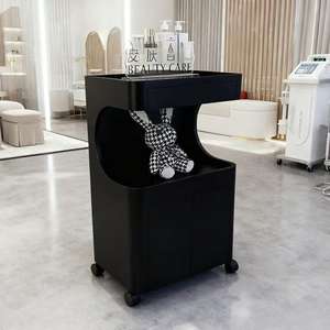 Chariot de Barbier Moderne Haut de Gamme en Plastique 2026, Portable, à 4 Roues, Multifonctionnel, Chariot de Rangement Durable pour Salon et Pédicure - Product Image 6