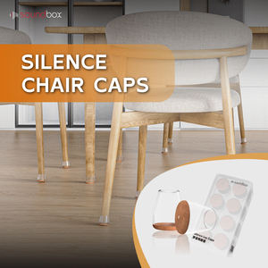 Soundbox 16 pièces coussinets élastiques en silicone <span class=keywords><strong>feutre</strong></span> bruit réduire <span class=keywords><strong>chaise</strong></span> jambières ensemble protecteurs de sol en bois dur housses de <span class=keywords><strong>chaise</strong></span> jambe - Product Image 2