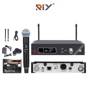 Microphone <span class=keywords><strong>sans</strong></span> <span class=keywords><strong>fil</strong></span> UHF professionnel SLXD4, 1 canal, microphone dynamique pour performance, karaoké, église - Product Image 1