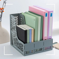 Porte-documents à 3 niveaux, porte-fichiers de bureau A4, organisateur de bureau, rangement de magazines, porte-fichiers