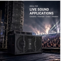Subwoofer professionnel double de 21 pouces, 4000W AES, 16000W de crête, bobine vocale de 150 mm, passif, 140 dB, 8 ohms, pour scène, basses puissantes, stade, concert
