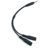 Nouvel adaptateur de câble auxiliaire Y-splitter pour casque audio stéréo et microphone, best-seller