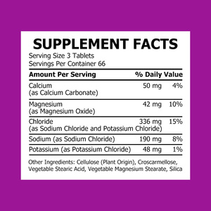 Comprimés d'électrolytes de haute qualité avec potassium : Découvrez la résilience musculaire et une hydratation plus profonde - Product Image 2