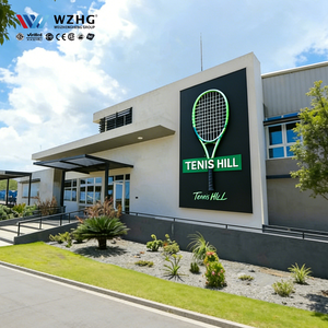 Structure de bâtiment en acier H-permanent pour hall de tennis, économique, ignifuge, conforme à la norme ASTM A36, cadre robuste, fiable, garantie 50 ans - Product Image 1