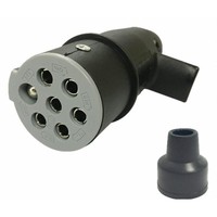 Connecteur de remorque 24V 7 broches à visser, type européen en PVC, prise/fiche mâle pour camions et véhicules