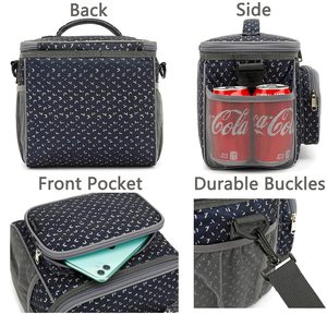 Wholesale OEM Custom Logo 600D Oxford Adult Large Lunch <b>Box</b> Insulated Thermal Picnic Bags Lunch Bag - Product Image 6