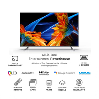 Televisor Inteligente 4K UHD Sin Marco con Android TV y WiFi para Juegos y Transmisión, de 50/55/65/75/85/100/110/120 Pulgadas