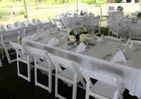 Americana Wimbledon Chaises pliantes de jardin en plastique résine blanche pour mariages fêtes traiteur location en gros résistant