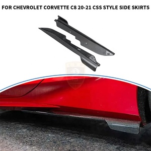 Minigonne laterali in fibra di carbonio stile OEM <span class=keywords><strong>per</strong></span> Chevrolet Corvette C8 Stingray 2020-2024 Z51 - Kit carrozzeria e ricambi auto - Product Image 5