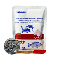 Vitboo Multivitamines pour poissons en poudre soluble, oligo-éléments pour poissons, stimulant de croissance pour poissons, vitamines aquatiques, alimentation pour poissons-chats, tilapias, carpes