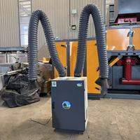 Absorbeur de fumée de soudage industriel à double bras, équipement mobile de purification des fumées de soudage