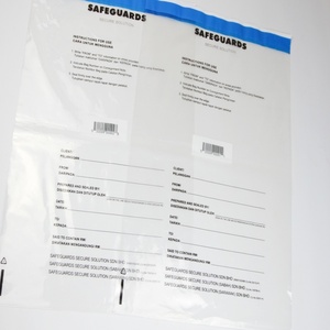 Sobre de seguridad de plástico transparente a prueba de agua con sello adhesivo fuerte - Product Image 3