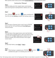 Control Remoto Inteligente con Aprendizaje IR, 7 Botones Grandes, Control Remoto Universal para Clonar y Copiar, para TV, CD, DVD, STB, DVB, Hifi, TV BOX
