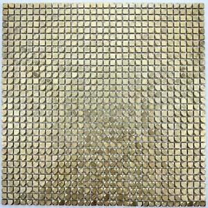 Sang trọng tường backsplash gạch kim loại khảm Cổ Phiếu giải phóng mặt bằng vàng hình lục giác D nền Rắn Lục giác nhôm chải Gạch Mosaic - Product Image 2