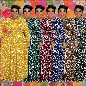 Vestido Largo Informal de Gasa Transpirable con Cuello Alto y Borlas Florales para Mujer, Estilo Europeo y Americano, para Primavera y Otoño, Holgado, Estilo Medio Oriente - Product Image 2