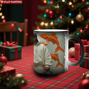 Mug en céramique givré mat 11oz, tasse magique activée par la chaleur, décoration de chambre - Product Image 2