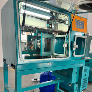 Boîte à gants anaérobie YSANQ en acier inoxydable pour culture de bactéries avec lampe de stérilisation UV, double interrupteur au pied et contrôle du gaz pour laboratoire R&D - Product Image 4