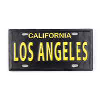 Aimant de réfrigérateur décoratif en forme de plaque d'immatriculation de voiture, souvenir touristique personnalisé en relief pour grossiste en articles de souvenir