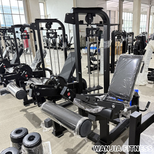 Machine commerciale d'extension des jambes assise à charge par poulie, <span class=keywords><strong>presse</strong></span> à jambes réglable avec coussin, équipement de fitness pour l'entraînement de force - Product Image 6