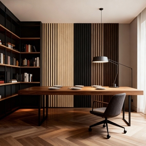 Paneles Acústicos de Madera <span class=keywords><strong>Akupanel</strong></span> con Revestimiento de Madera, Diseño Moderno, Diseño 3D para Hogar y Oficina - Product Image 3