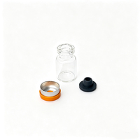 Flacons en verre de 2 ml Flacons en verre transparent de 16*27 mm avec bouchons pour usage pharmaceutique