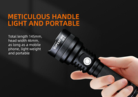 Mini lampe torche LED portable, 5 modes, EDC, en alliage d'aluminium, étanche IP44, 320 lumens, portée de 240 m, pour le camping et l'usage personnel