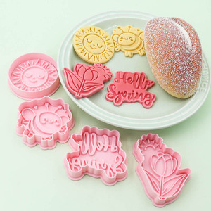 Printemps série en plastique écologique Biscuit moule fleur soleil <span class=keywords><strong>abeille</strong></span> 3D dessin animé bricolage mignon imprimé <span class=keywords><strong>emporte</strong></span>-pièces - Product Image 3