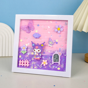 Kit <span class=keywords><strong>de</strong></span> Pintura Creativo para Niños, Manualidades, Plástico 3D, Pegamento en <span class=keywords><strong>Crema</strong></span>, Marco <span class=keywords><strong>de</strong></span> Fotos, Mini Paisaje, Juguete para Niñas <span class=keywords><strong>de</strong></span> Jardín <span class=keywords><strong>de</strong></span> Infancia - Product Image 6