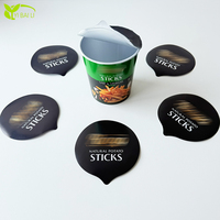 Couvercle en papier thermoscellable avec bande de déchirement facile pour les frites, les coupes à glace et les couvercles de gobelets PP à large ouverture