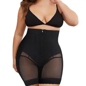 Diskon besar celana pendek pembentuk tubuh pinggang tinggi celana pendek Fajas BBL celana pendek mulus pengangkat pantat celana dalam Shapewear untuk wanita