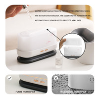 2024 huiles essentielles parfum brouillard ultrasonique Led Simulation 3D bleu feu flamme effet humidificateurs d'air diffuseurs d'arôme