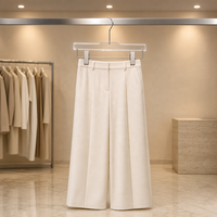 Cintres à pantalons en acrylique transparent de qualité supérieure, clips métalliques réglables, écologiques, gain de place pour les magasins de détail et la maison