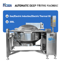 Machine à frire automatique à gaz électrique pour cacahuètes, pois, frites, chips de pommes de terre, machine à frire profonde à décharge inclinée