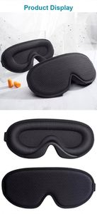 Hot Selling <b>Light</b> Weighted Eyeshade 3D <b>Sleep</b> Mesh Memory Foam Eye Mask for Traveling - Product Image 2