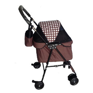 Kereta bayi dapat dilipat, pembawa hewan peliharaan portabel dengan 4 roda - Product Image 2