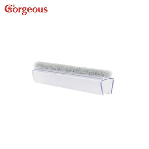 Écran en forme <span class=keywords><strong>de</strong></span> U sans cadre joint en verre bande <span class=keywords><strong>de</strong></span> brosse Design moderne en caoutchouc plastique <span class=keywords><strong>porte</strong></span> en verre balayage pour salle <span class=keywords><strong>de</strong></span> bain - Product Image 3