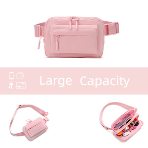 Großhandel Kleine Einfarbige Crossbody-Gürteltasche Nylon-Hüfttasche Modische Lauf- und Wandertasche - Product Image 4