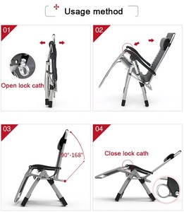 <span class=keywords><strong>Chaise</strong></span> de plage pliable en gros avec système de verrouillage, <span class=keywords><strong>chaise</strong></span> de jardin pliable réglable pour l'extérieur - Product Image 4