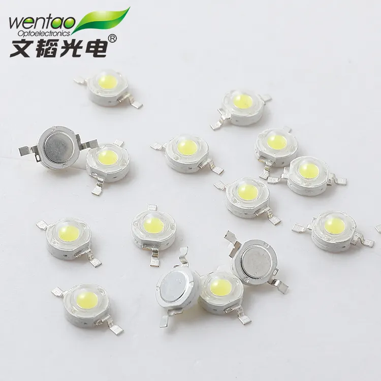 Bridgelux Double Gold Wire High Stability 1w Warm white High Power Led Chip Lamp Beads for street lights and garden light