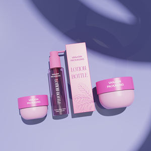 Conjunto de envases cosméticos de lujo 30ml 150ml 200ml 250ml Envases de crema vacíos de plástico Rosa Loción para el cuidado de la piel Botellas de espuma Tarro de lujo - Product Image 1