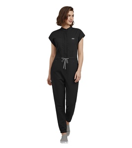 42166 Zipper Drawstring Jogger Medical Romper, Halter Jumpsuit, Women Jumpsuit Sleeveless, Jumpsuits for Women - Product Image 1