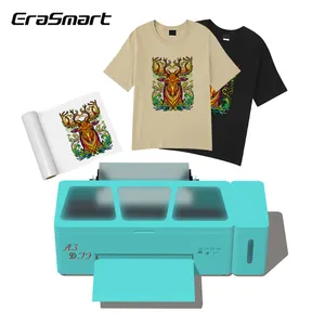 EraSmart 13 pulgadas 1390 A3 Digital Inkjet Transferencia de Calor camiseta tela ropa Dtf impresora máquinas de impresión para pequeñas empresas