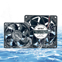 Ventilateur DC 24V haute performance étanche avec protection IP68, contrôle intelligent de la vitesse haute pression, 3000-4000 tr/min
