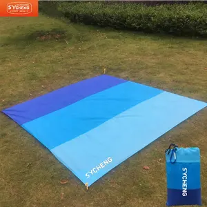 Sand Free Waterproof Blanket Pocket Fast Drying Oversize Portable Soft Lightweight roll up grande areia prova Beach Mat montanha