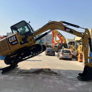 Excavatrice Caterpillar 305.5E2 d'occasion presque neuve, capacité de la cuve de 0,3 m, poids opérationnel de 5,5 tonnes, moteur, boîte de vitesses, pompe, roulement - Product Image 1