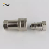Vanne à bille G1/4 YCA série ISO 5675, double auto-étanchéité, pour tuyau d'huile haute pression agricole, connecteur rapide hydraulique