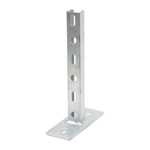 300mm Length Zinc Plated Unbraced Solar Mounting <b>Brackets</b> Wall Plate Welded on 38x40x2.0mm C Shape Profile for Simply Fixing - Product Image 4