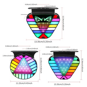 Luci di Avvertimento per Auto, Luce di Navigazione <span class=keywords><strong>LED</strong></span> Arcobaleno per Camion, Luce Demoniaca, Luce Lampeggiante Anticollisione Posteriore per Paraurti - Product Image 4